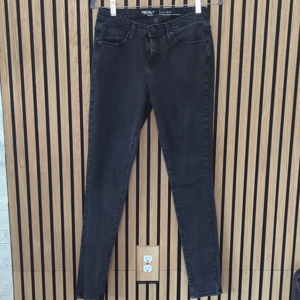 Wassaio Black Skinny Jeans - Size 2R